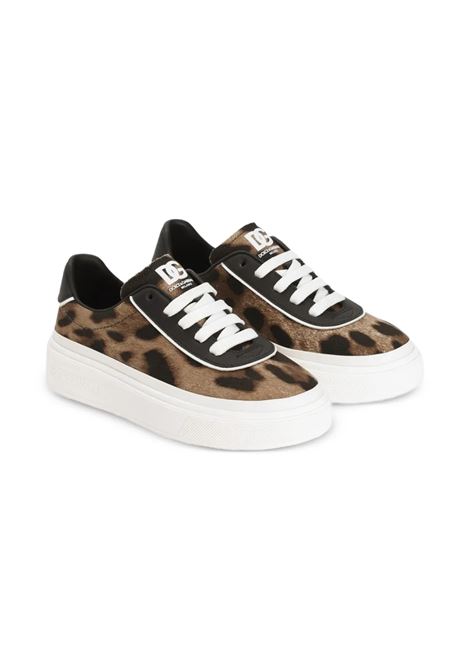 Sneakers con stampa leopardata DOLCE & GABBANA KIDS | D11391 AP285HY13M
